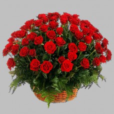 Корзина из живых цветов КЖ-03