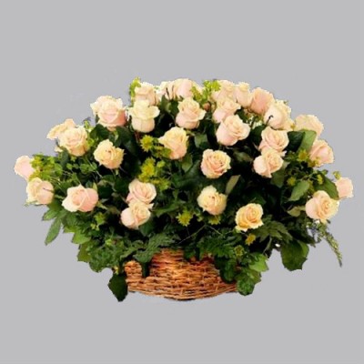 Корзина из живых цветов КЖ-32 