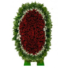 Венок из живых цветов ВЖ-124