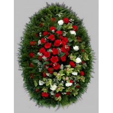 Венок из живых цветов ВЖ-10